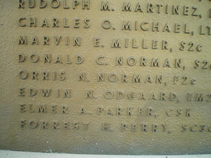 memorial showing Forrest's name