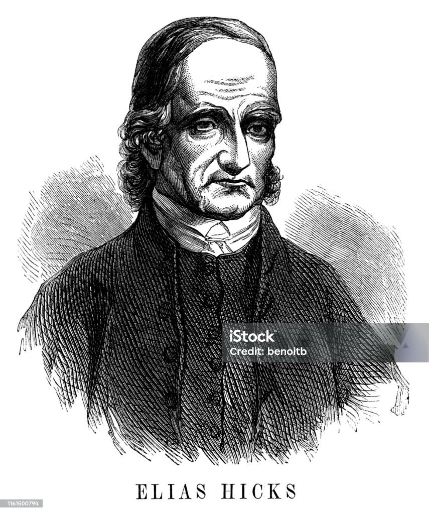 sketch of gaunt balding caucasian man with a high white collar and black clothing