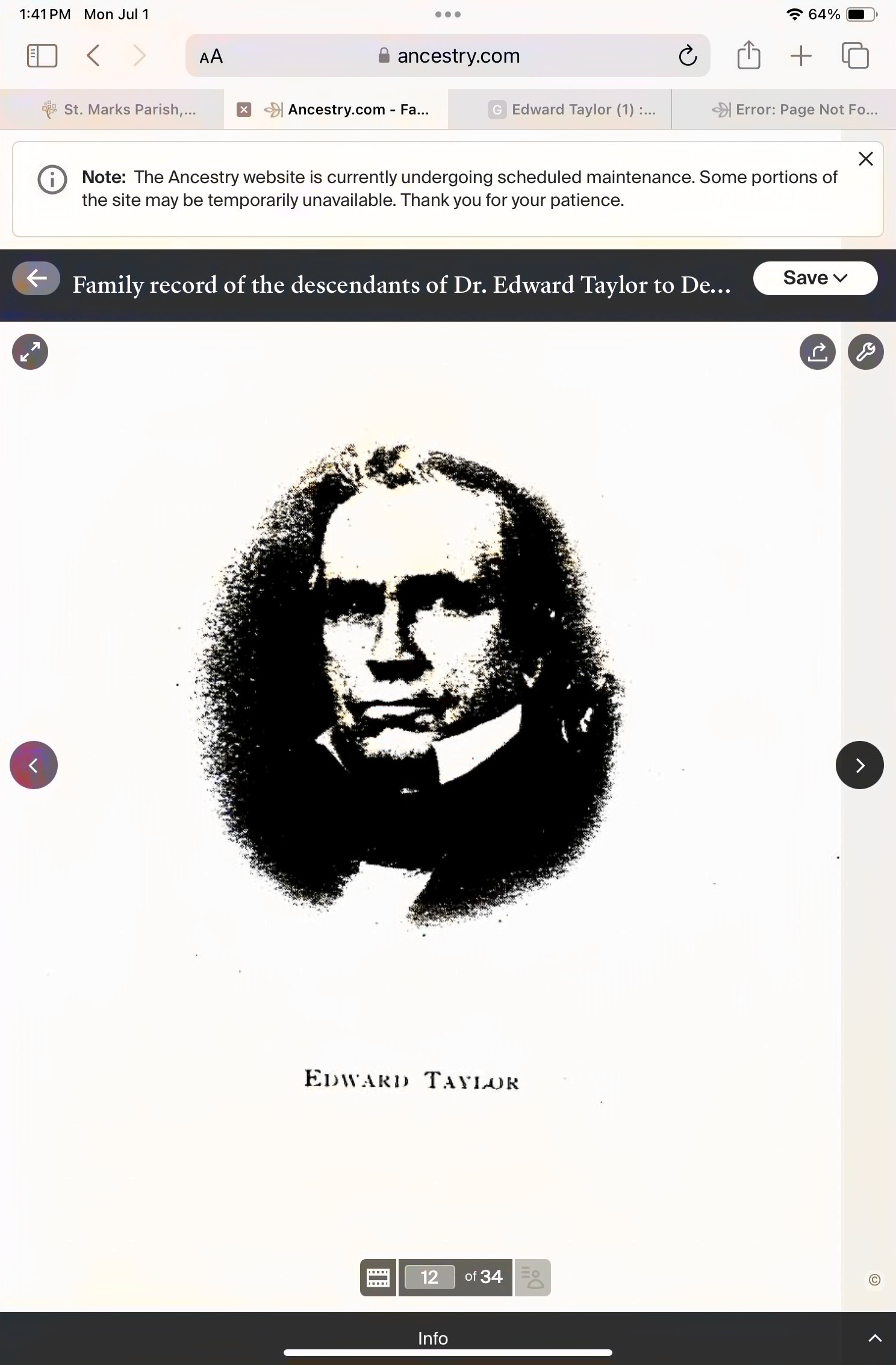 stern looking older man in a high collared shirt typical of the 1700s. 