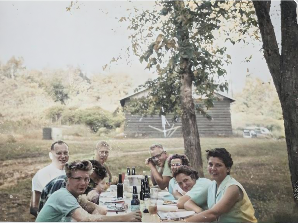 family vacation at a cabin